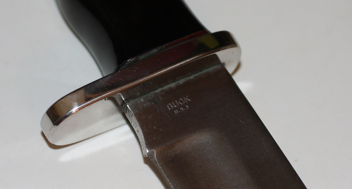 RARE 196770 2 LINE BUCK 122 124 FRONTIERSMAN NEMO DIVE BOWIE KNIFE eBay