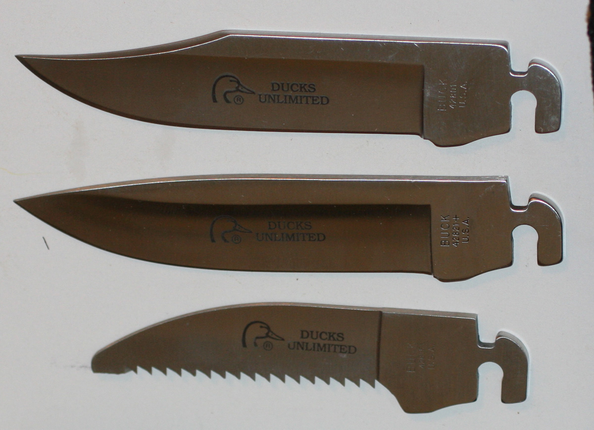 RARE VINTAGE BUCK BLACK 429 SELECTOR FOLDING KNIFE SET "DUCKS UNLIMITED" MINT eBay