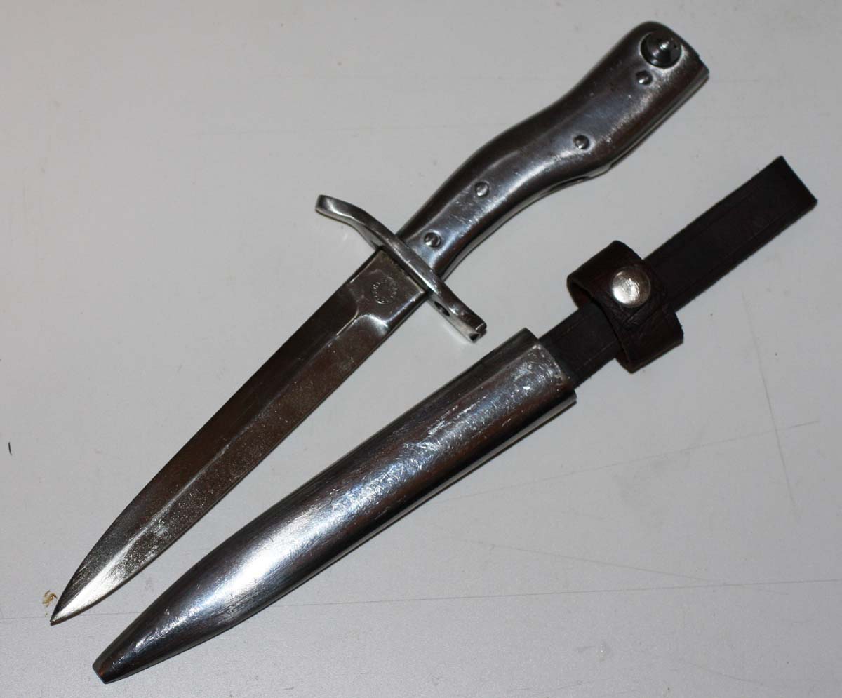 WWI GERMAN TRENCH FIGHTING KNIFE DEMAG CRANK HANDLE