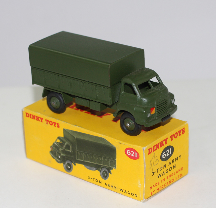 Military Dinky Toys 621 3 Ton Army Truck Early Issue Without Driver 