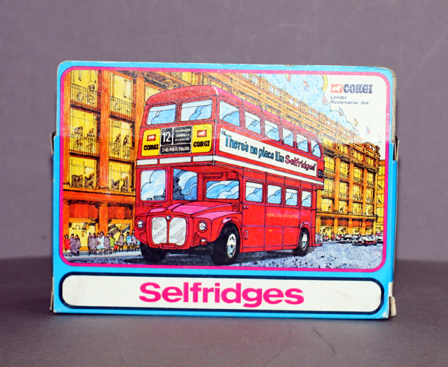 ORIGINAL 1977 UK MADE TOYS 467 LONDON ROUTEMASTER BUS SELFRIDGES